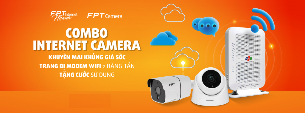 Combo lắp đặt Camera + Internet FPT