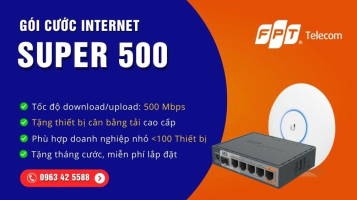 Gói cước chuyên cho doanh nghiệp quán game phòng net Lux 500