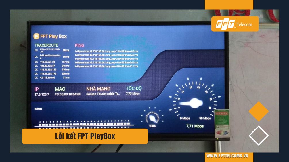 Lỗi kết nối dịch vụ FPT Playbox